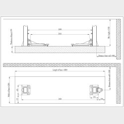 2-sjlet lift 4000kg portal