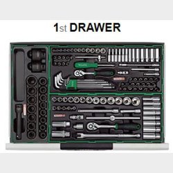 Vrktjsvogn 372 pc 10 skuffer