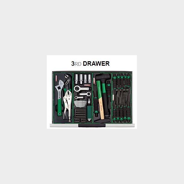 Vrktjsvogn 372 pc 10 skuffer