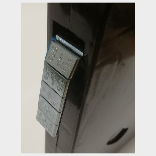 Afballanceringsklods for aluflg FE rulle 5kg/5gr