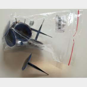 Lap t. slangels dk m. 4 mm skaft 12 stk