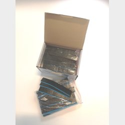 Afballanceringsklods for aluflg FE sort 100 strimler a 12x5 gr