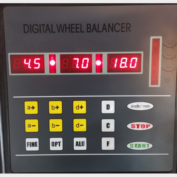 Afballanceringsapparat semi-automatic