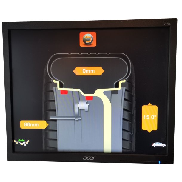 Afballanceringsapp. proff LED laser autopos