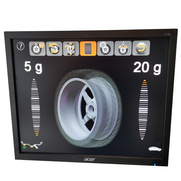 Afballanceringsapp. proff LED laser autopos