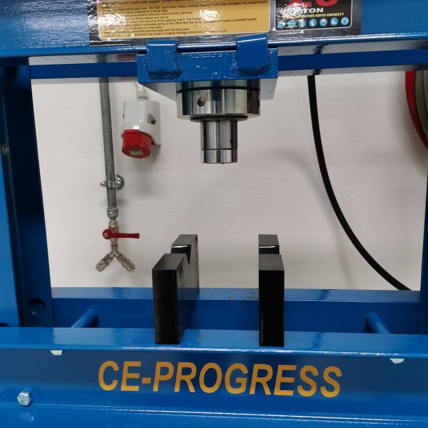Vrkstedspresse 20T luft-hydraulisk