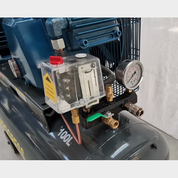 Kompressor 3Kw, 400l/m, 10bar, 100l tank