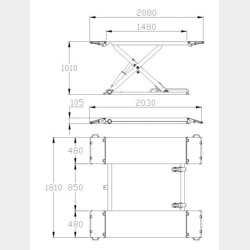 Krerampe servicelift inkl. flyttekit