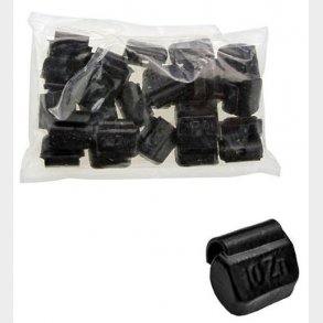 Afballanceringsklods for stlflg ZN 10gr SORT 25/kart