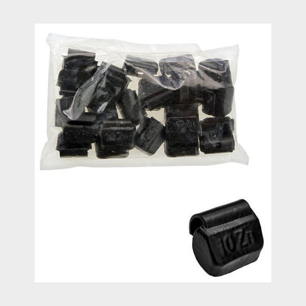Afballanceringsklods for stlflg ZN 10gr SORT 25/kart