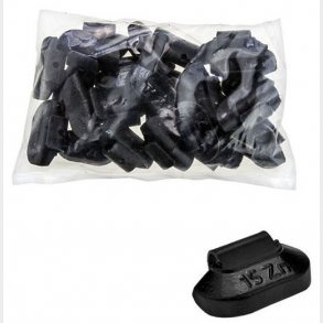 Afballanceringsklods for stlflg ZN 15gr SORT 25/kart