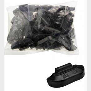 Afballanceringsklods for stlflg ZN 20gr SORT 25/kart