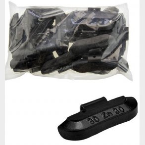 Afballanceringsklods for stlflg ZN 30gr SORT 25/kart