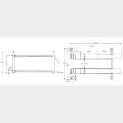 4-sjlet lift 5500 kg m.pneumatisk donkraft