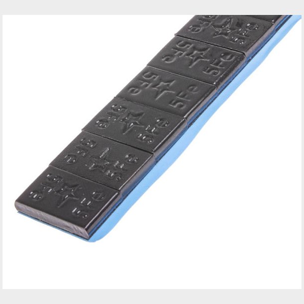 Afballanceringsklods for aluflg FE sort 100 strimler a 12x5 gr
